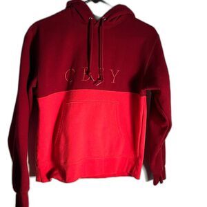 OBEY Women's Heavyweight Red Hoodie SZ S